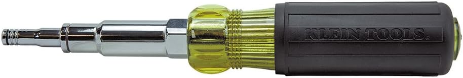 Klein Tools Nut Driver, 6-in-1 Multi NutDriver Set, Heavy Duty Hollow Shaft Six Point Hex Sizes 32800: Home Improvement