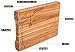White Wood Premium Large Oak Cutting Board - Thick (1.7 Inch) (Organic Butcher Block)