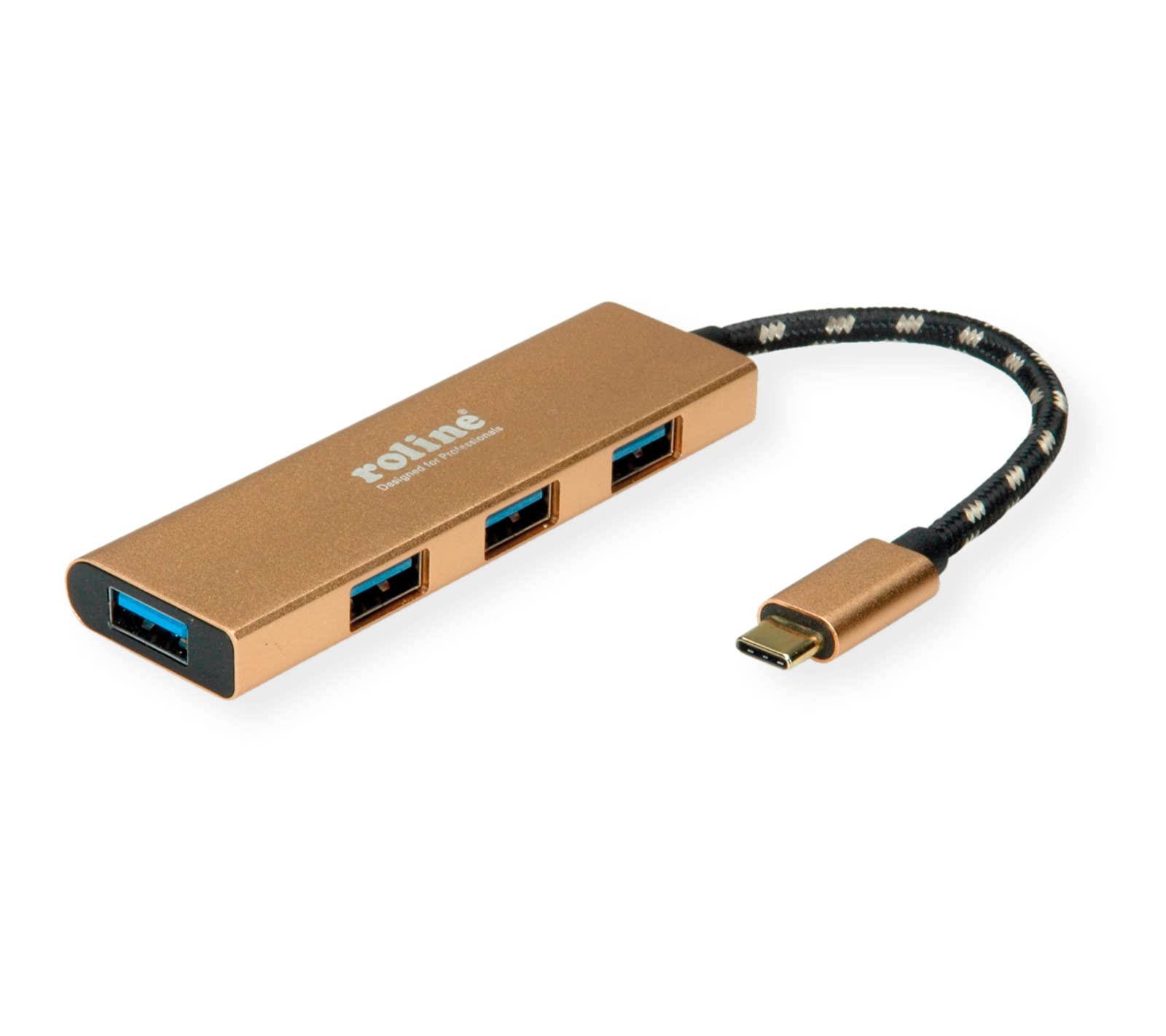ROLINE Gold USB 3.2 Gen 1 Hub 4 Way Type C Connection Cable
