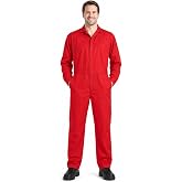 HOMELEX Adult Coveralls Halloween Jumpsuit Costume | Machine washable adult coveralls with front zipper, pockets, relaxed fit, 4 colors and S-3XL sizes for Halloween cosplay.