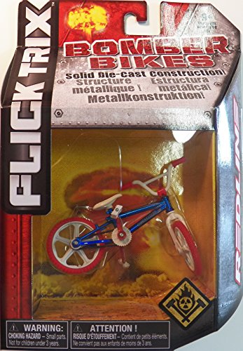 Flick Trix Die-cast Bomber Bikes - Redline (Red, White, Blue)