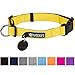 Phydeaux's Strong 'n Soft Nylon Dog Collar, Yellow (8 Colors), Large, Neck 17