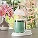 Candle Warmers Etc. Signature Aurora Candle Warmer Lamp, White Nickel