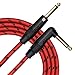 KLIQ Guitar Instrument Cable, 20 Ft - Custom Series with Premium Rean-Neutrik 1/4