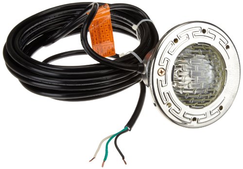 Pentair 77113102 AquaLight Halogen Quartz Light with Stainless Steel Face Ring and 30-Feet Cord, 120-Volt, 100-Watt