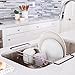Better Houseware Over Sink Dish Drying Rack Space-Saving Dish Rack for Kitchen Counter Stainless Steel 19.25 x 8.25 x 4.5