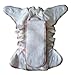Hemp / Organic Cotton Fitted Cloth Diapers (Includes 2 Inserts; Fits 7-25lbs) (1 Pack)