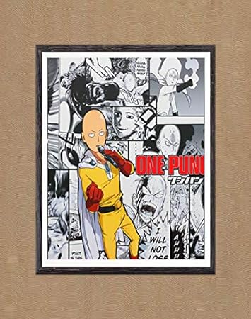 Amazon Com Saitama One Punch Man Hero Digital Picture Manga Anime Wall Art Print Decor 8 X 10 Inches No Frame Kitchen Dining