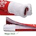 Ivenf Christmas Decorations Refrigerator Door Handle Cover, Set of 4 Embroidered Snowflake Fleece and Faux Fur Handle Cover, Traditional Xmas Gifts for Home Kitchen
