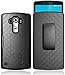 E LV LG G4 Case Full Body Protection Belt Clip - Case Cover for LG G4 with 1 Microfiber Cleaning Cloth - Black