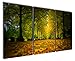 Gardenia Art - Green Boulevard and Fallen Leaves Canvas Prints Modern Wall Art Paintings Artwork for Room Decoration,16X24 inch, Unframed