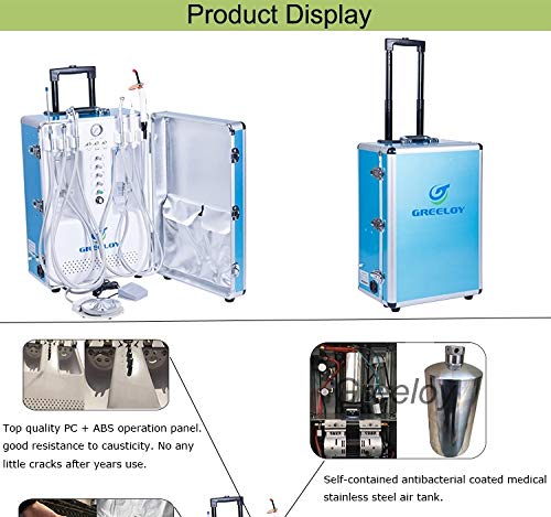 BoNew Portable Unit Turbine with Air Compressor Suction System Triplex Syringe - Thumbnail 3
