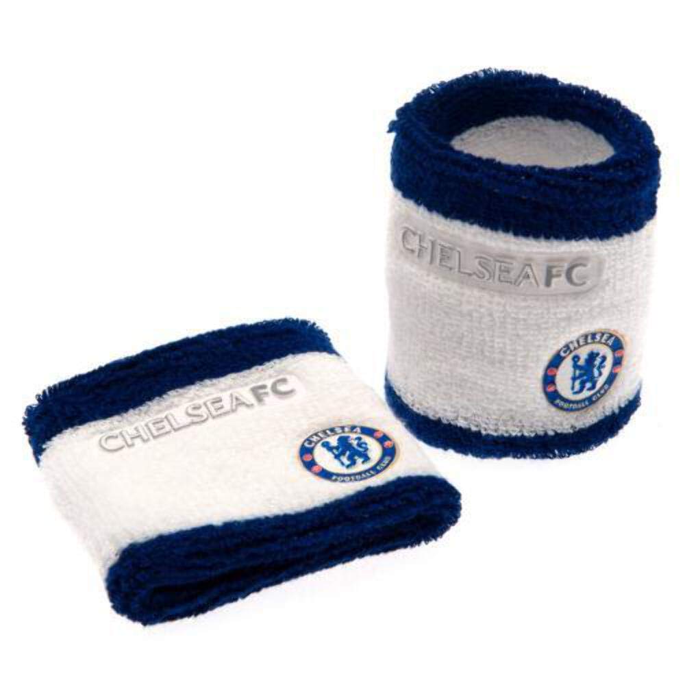 Chelsea F.C. Sport's CH02795 Wristbands, White/Blue, One