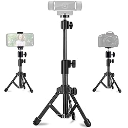 Webcam Tripod Stand Extendable Desktops Tripod for