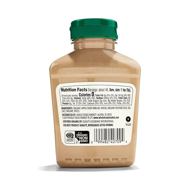 365 BY WHOLE FOODS MARKET, ORGANIC DIJON MUSTARD, 8 OZ