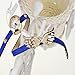 2014 Susenstore Vintage Leather Strap Angel Wings Rivet Bracelet Watches Wristwatch (Blue)