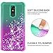 LG Stylo 5 Phone Case, LG Stylo 5/5 +/5V/LG stylo 5 plus Case with 2Pcs Screen Protector, Four Reinforced Corners TPU Bumper Cushion Protective Shockproof Phone Cover for Girls Women, Mint/Purple