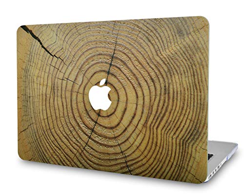 KECC Laptop Case for MacBook Pro 13" (2019/2018/2017/2016) Plastic Hard Shell Cover A2159/A1989/A1706/A1708 Touch Bar (Cracked Wood)