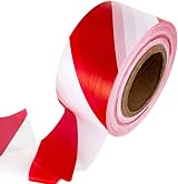 Gocableties Red White Barrier Tape 70mm x 500m Box of 5 Non Adhesive view 3