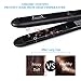 Flat Iron, Flat Irons , Hair Straightener with 1 inch 3D Floating Plate & Elasticity Cool Tip