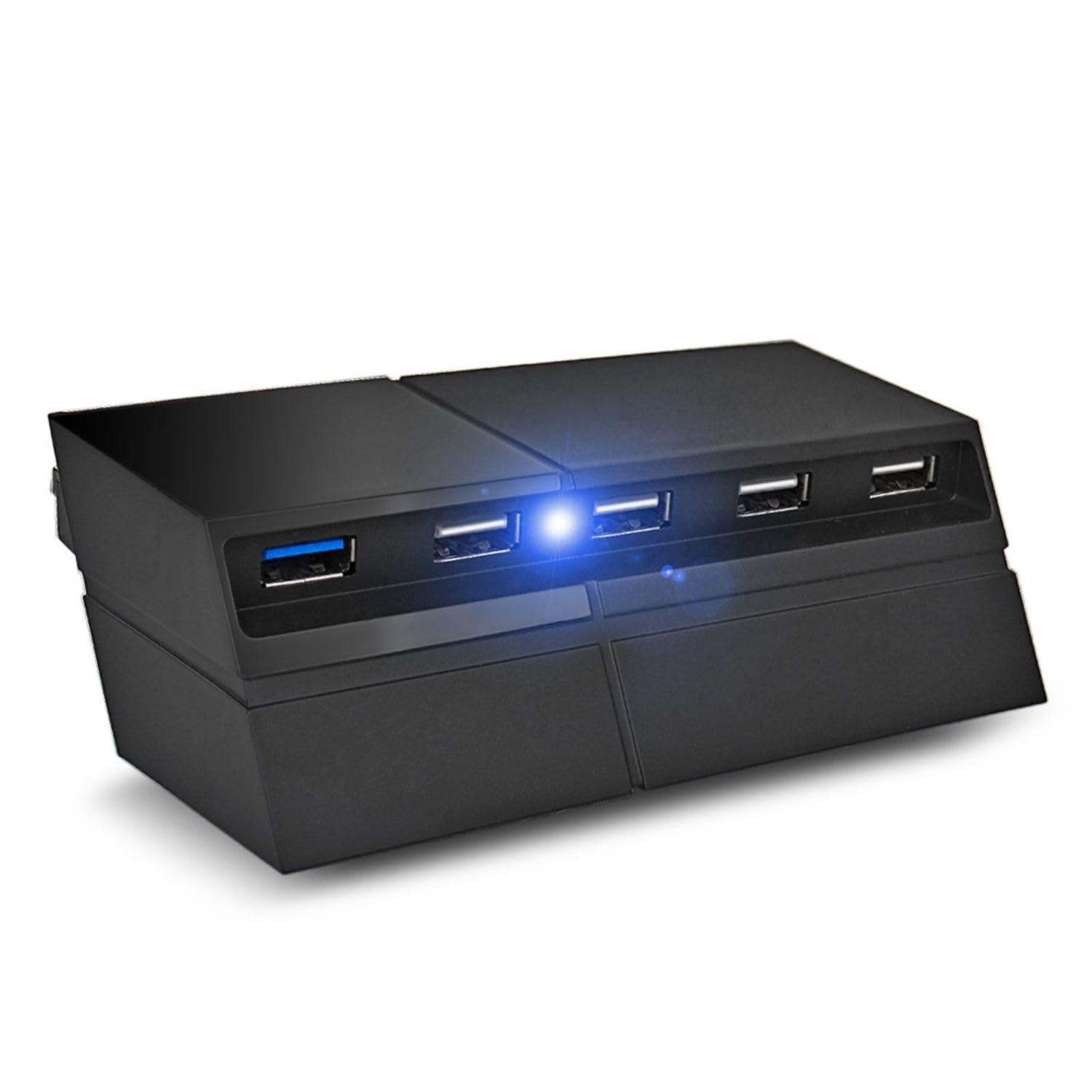 TNP 5 Port USB Hub for PS4 - USB 3.0/2.0 High-Speed Extender Adapter Accessories Expansion Hub Connector Splitter Expander for PlayStation 4 Gaming Console (Not for PS4 Slim, PS4 PRO)