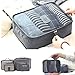 Travel Storage Bag - 6pcs Packing Cubes Organizer Luggage Compression Pouches (Gray)