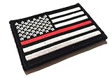 Thin Red Line United States Flag Tactical firefighter emt paramedics velcro Patch