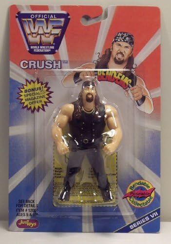 WWF / WWE Wrestling Superstars Bend-Ems Figure Series 7 Crush