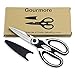 Kitchen Scissors, Premium Heavy Duty Kitchen Shears with Blade Cover—Poultry Shears Stainless Steel Sharp Blade for All-Purpose Use
