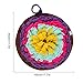 Per Dog Snuffle Mat Round Snack Feeding Slow Feeders Sniffing Nosework Training Pad Fun Playmat Toys for Dog Relieve Stress 18IN-Purple