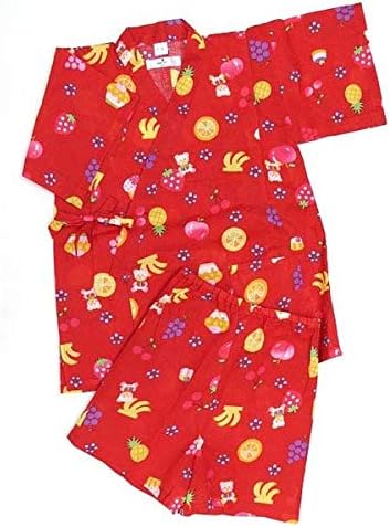 Amazon 京都室町st 甚平 子供 女の子 110 Patti Patti ブランドyu 赤 フルーツ くま Kbj1168 着物 浴衣 通販