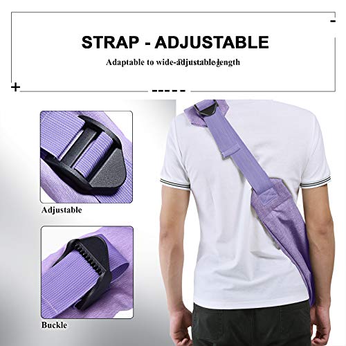 TOMKAS Small Medium Dog Cat Carrier Sling Pet Puppy Outdoor Travel Bag Tote with Net Pocket for 8-15 lbs Dog (Purple, Net Pocket)