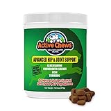 Active Chews Premium Hip and Joint Dog Treats, Glucosamine for Dogs, Chondroitin MSM and Turmeric for Dogs, Extra Strength Supplement with Arthritis Pain Relief for Dogs