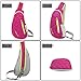 Daosen Multi-Functional Cross Body Chest Pack Hiking Sling Bag for Men&Women Black