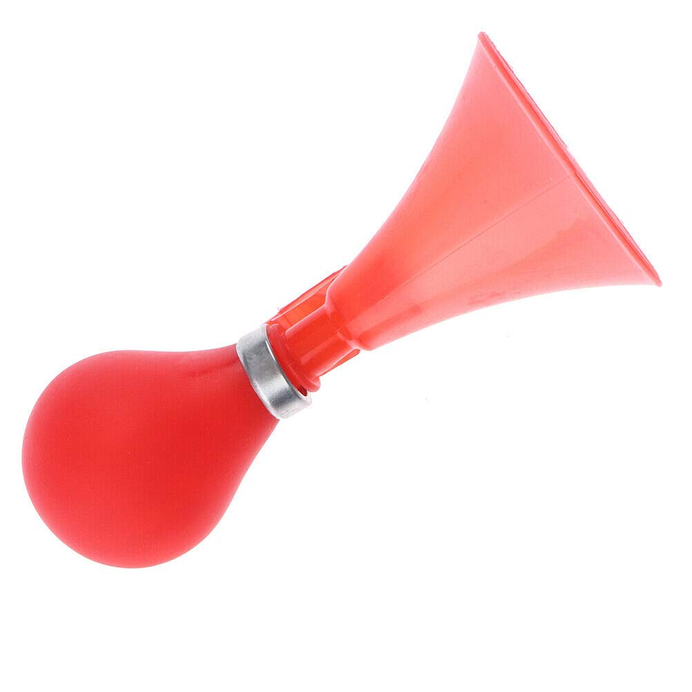 Riloer Kids Bike Bell children's Bicycle Anti-Theft Bell, Silicone Anti-Fall Device, Children's Bicycle Squeeze Horn, Horn Alarm, Suitable for Children's Bicycle Accessories (Red)