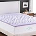 Lucid Lavender Infused 2 Inch Memory Foam Mattress Topper - Twin XL Size - Plush Feel - 5 Convoluted Zones - CertiPUR Certified - New Home Owner & Dorm Room Essentials