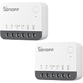 ZigBee Mini Smart Switch,SONOFF ZBMINIR2 Light Switch, Compatible with Alexa, SmartThings Hub, Google Home and SONOFF ZBBridge, 2 PACK, ZigBee 3.0 Gateway Hub Required