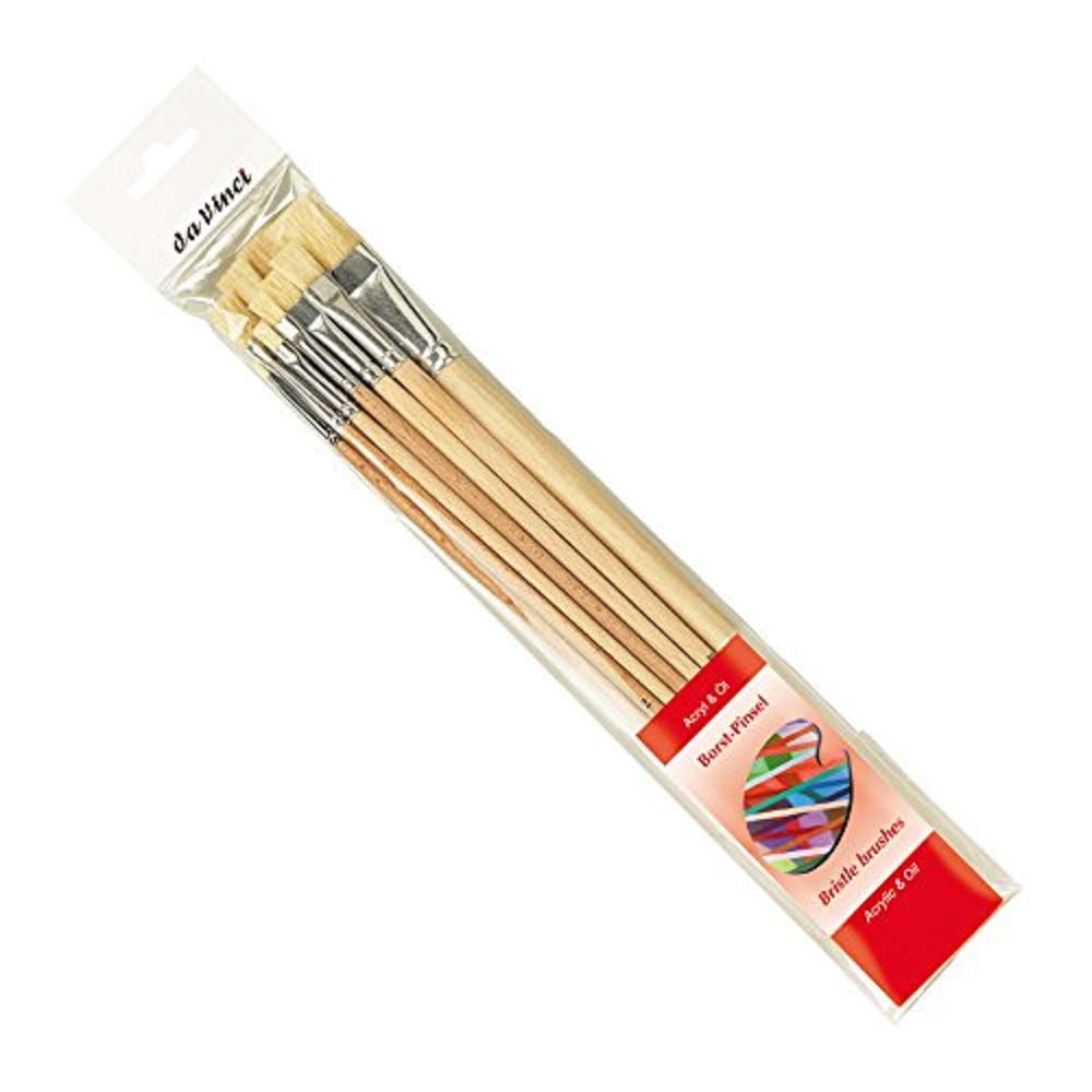 Da Vinci 5293 Series Brush Set, Bristle, Red,/Transparent, 30 x 30 x 30 cm