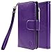 Motorola Moto G (3rd Gen) Case, Moto G3 Case, Style4U Premium PU Leather Stand Wallet Case with ID Credit Card/Cash Slots for Motorola Moto G (3rd Generation) / Moto G3 + 1 Stylus [Purple]