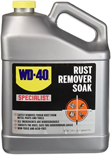 WD-40 Specialist Rust Remover Soak - Fast Acting Rust Dissolver. 1 Gallon (Pack of 1)