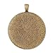 40mm Round Cabochon Base Antique Bronze Plated Pendant Trays-20pcs