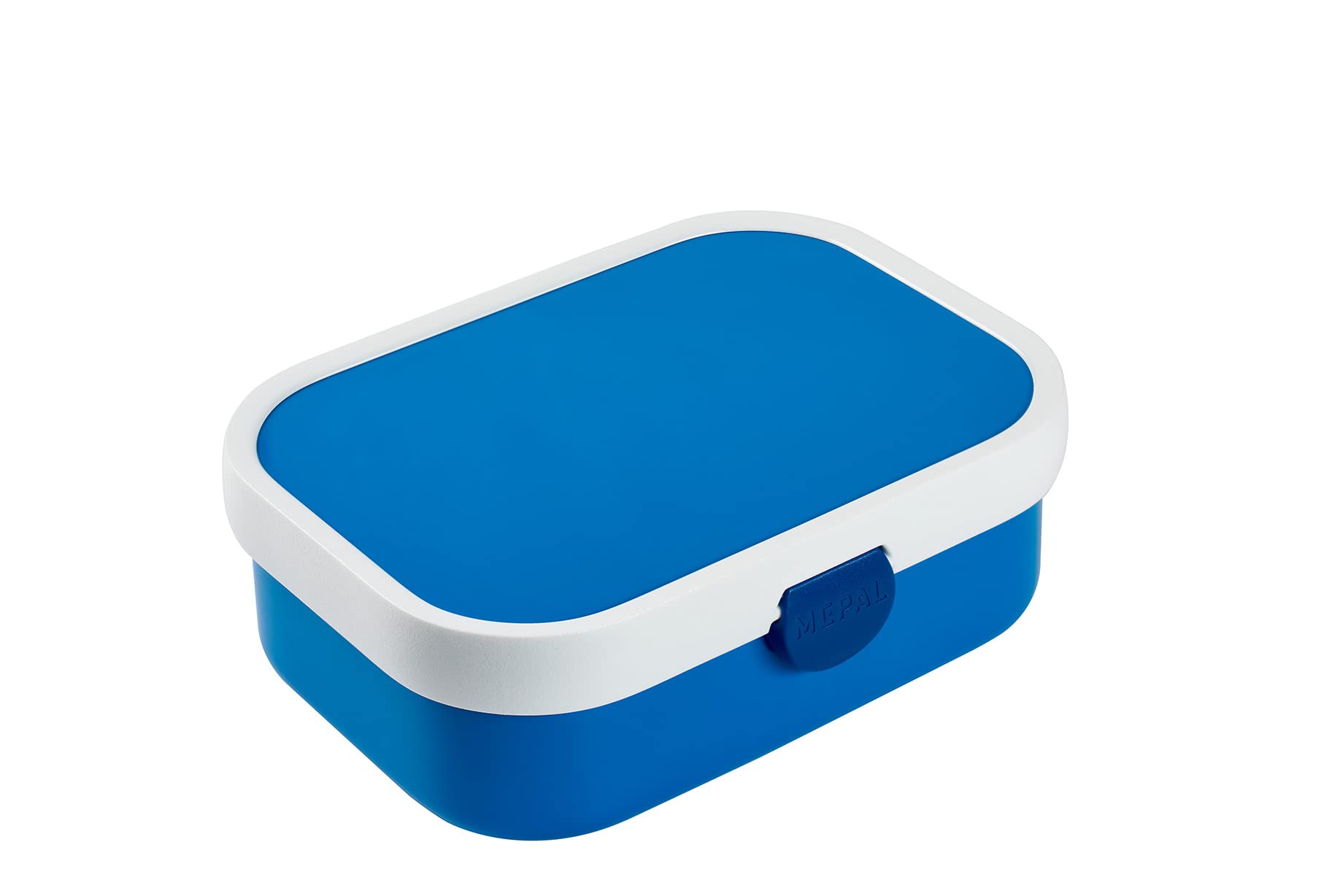 Mepal Campus Bento Lunch Box for Children - With Compartment, Fork, Clip Closure - BPA-free, Dishwasher Safe - 750 ml - Blue