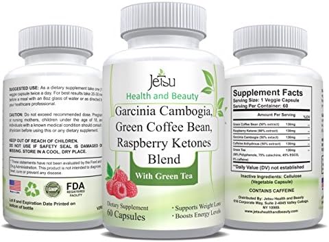 Green Coffee Bean, Garcinia Cambogia, Raspberry Ketones, Green Tea Blend