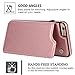 iPhone 6S Plus Wallet Case,iPhone 6 Plus Flip Case for Women/Men,iPhone 6s Plus Purse Case,Auker Vintage Leather Folio Flop Secure Fit Magnetic Closure Folding Case with Wallet/Card Holder Rosegold