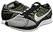nike flyknit racer unisex running trainers 526628 sneakers shoes (9 D(M) US, Black/White-Volt)