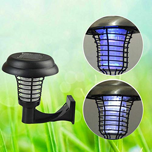 Euone Pest Control, Solar Powered LED Light Pest Bug Zapper Insect Mosquito Killer Lamp Garden Lawn