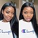 Straight 9A 13x6 Lace Front Human Hair Wigs With Baby Hair For Black Women Deep Parting Remy Hair Glueless Lace Front Wig Pre Plucked With 14 Inch (172g)