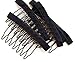 Pancy 32 Pcs Stainless Steel Wig Combs Convenient for Your Wig Caps DIY for Women Beauty (Black)