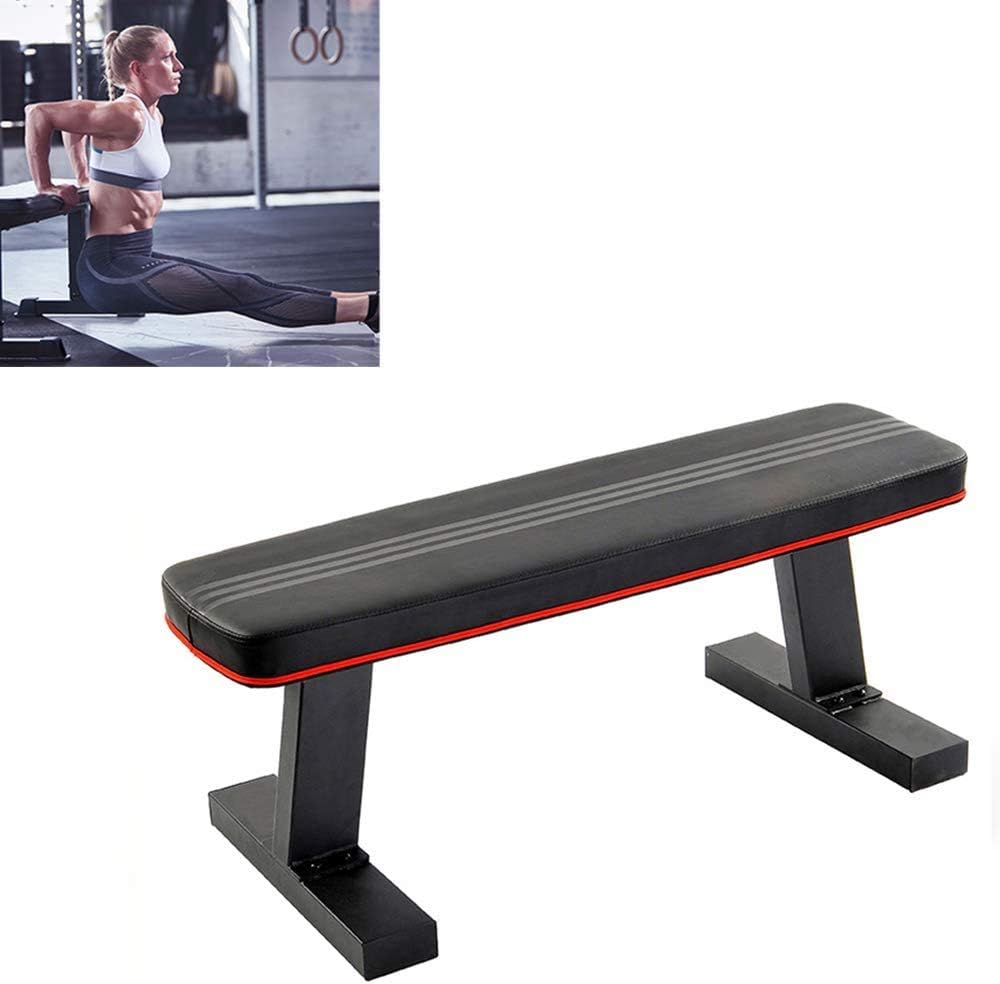 Flat Weight Bench, Household Dumbbell Bench Fitness Chair, Widening The Flat Feet, Strong Bearing Capacity, Suitable for Living Room, Office, Gym,best gift