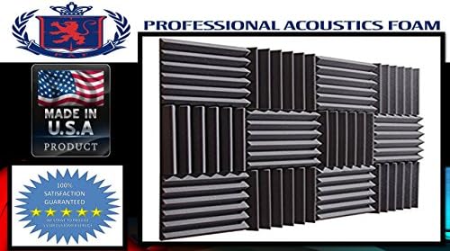 Professional Acoustic 2 Ft. W X 2 Ft. L X 2 In. Studiofoam Wedge Panels - Charcoal